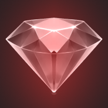 Red diamond artwork