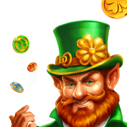 Patrick Spins leprechaun with a green top hat artwork
