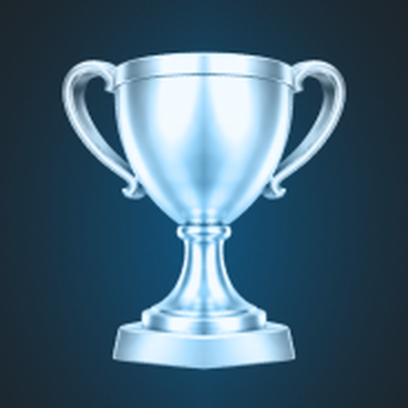 Silver trophy artwork